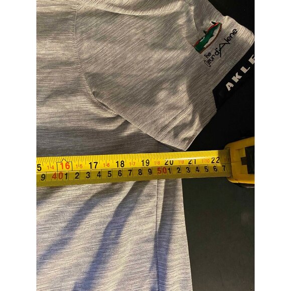 Oakley Gravity Short Sleeve Mens L Gray Polo Golf Shirt The Coeurd'Alene Resort - Picture 5 of 6